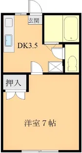 ドミールキクチ中郷【2階】の間取り