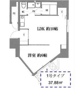 MGIハウス大国町【5階】の間取り