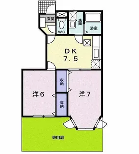 シャンソレイユ【1階】の間取り