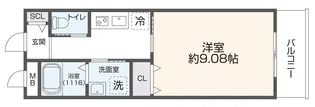 HOKURASU MAISON小若江【2階】の間取り