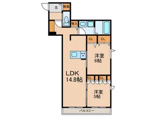 La cour【2階】の間取り