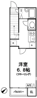 Cazn東中野【2階】の間取り