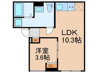 クリスタル御茶ノ水【4階】の間取り