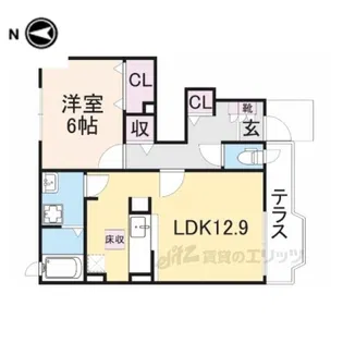 イースト・ヴィラ【1階】の間取り