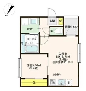 PRIME【1階】の間取り