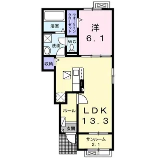 マードレ八番館【1階】の間取り