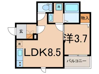 ヒルズ横浜【1階】の間取り