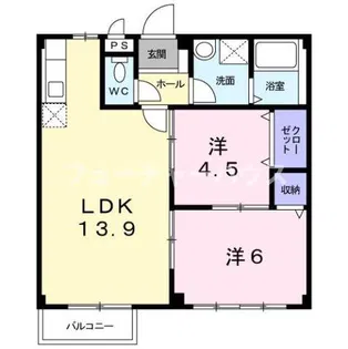 エルディム蔀3【2階】の間取り