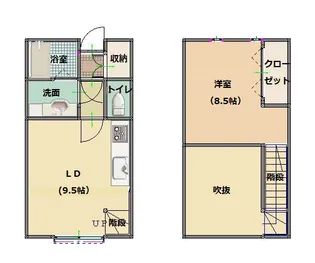 フェリーチェ・チェバーロ【1階】の間取り