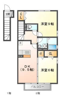 アズール【2階】の間取り