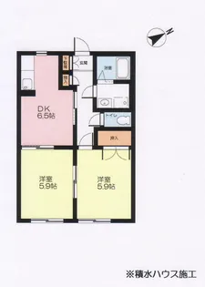 フラットマーシュII【1階】の間取り