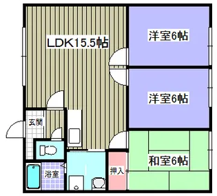 リヴィエール412Aの間取り