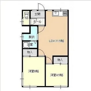 伊藤荘【1階】の間取り