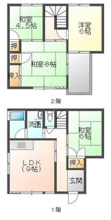 静岡県静岡市葵区北安東5【一戸建】の間取り