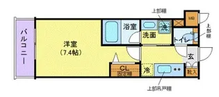 ハーモニーレジデンス品川高輪【3階】の間取り