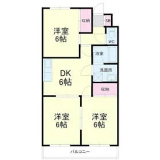 ウィンディホクエンII【1階】の間取り