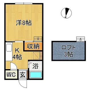 メゾンフォレー城東【2階】の間取り