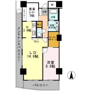 品川シーサイドビュータワーII【28階】の間取り