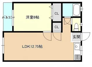 観音栄能マンション【7階】の間取り