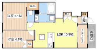 CHESTNUTS(チェスナッツ)【1階】の間取り