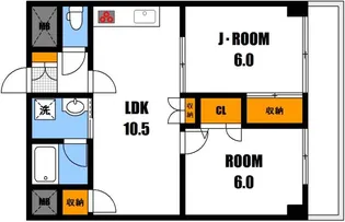 ノワール西原【3階】の間取り