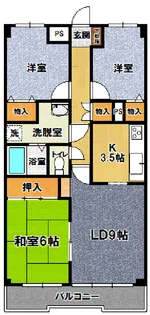 サンマリーナつくば【2階】の間取り