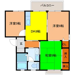 ディアス一葉 B棟【1階】の間取り