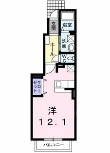 アイリス プレイス【1階】の間取り