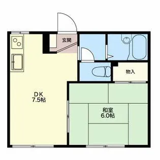 パークサイド若宮?A【1階】の間取り