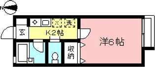 プティメゾンK&K【1階】の間取り