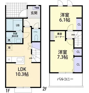 プランドール Aの間取り