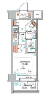 エストゥルース横浜蒔田【7階】の間取り