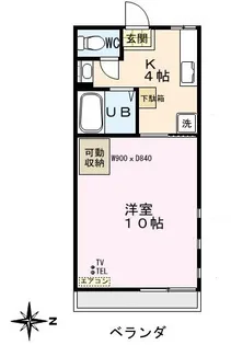 メリーアミーゴ【1階】の間取り