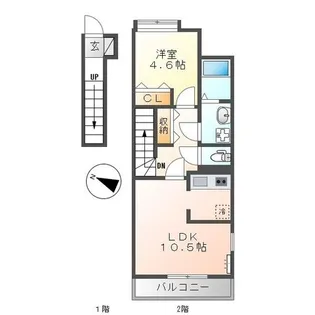 シリウスヴィア【2階】の間取り