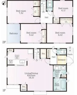 埼玉県朝霞市根岸台8【一戸建】の間取り