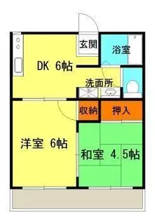 ハウスフレグランスI【2階】の間取り