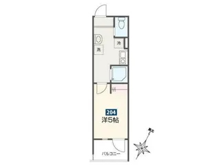 MELDIA小田急相模原II【1階】の間取り