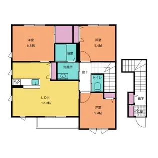 CORTE DEL SOLE C【2階】の間取り