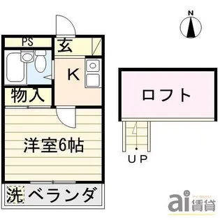 東京都東久留米市新川町2【アパート】の間取り