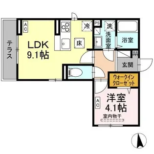 アトラエンテ【1階】の間取り