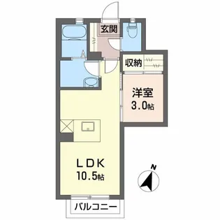 サンマツモトC【2階】の間取り