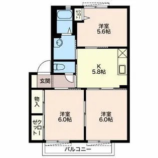 グランシャリオ【2階】の間取り