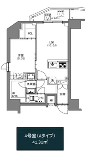 S-RESIDENCE新宿御苑【5階】の間取り