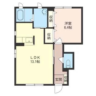 ボナールB【1階】の間取り
