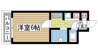 1Kの間取り画像