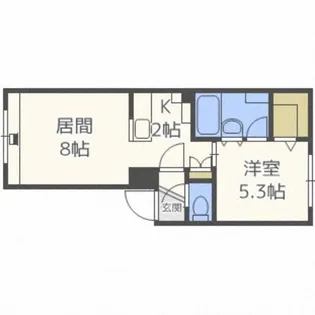 グランメールWEST9【2階】の間取り