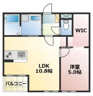 熊本県熊本市北区龍田8【アパート】の間取り
