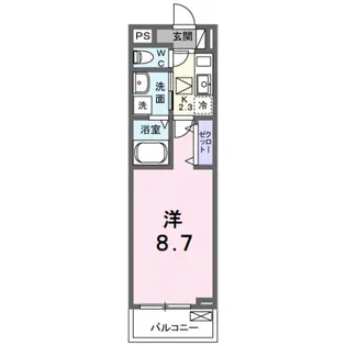 フォレスト佐貫【1階】の間取り