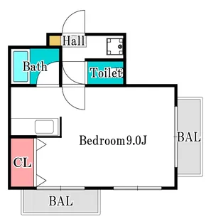 ジュネス南方【2階】の間取り