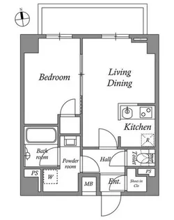 ザ・レジデンス神楽坂2【5階】の間取り